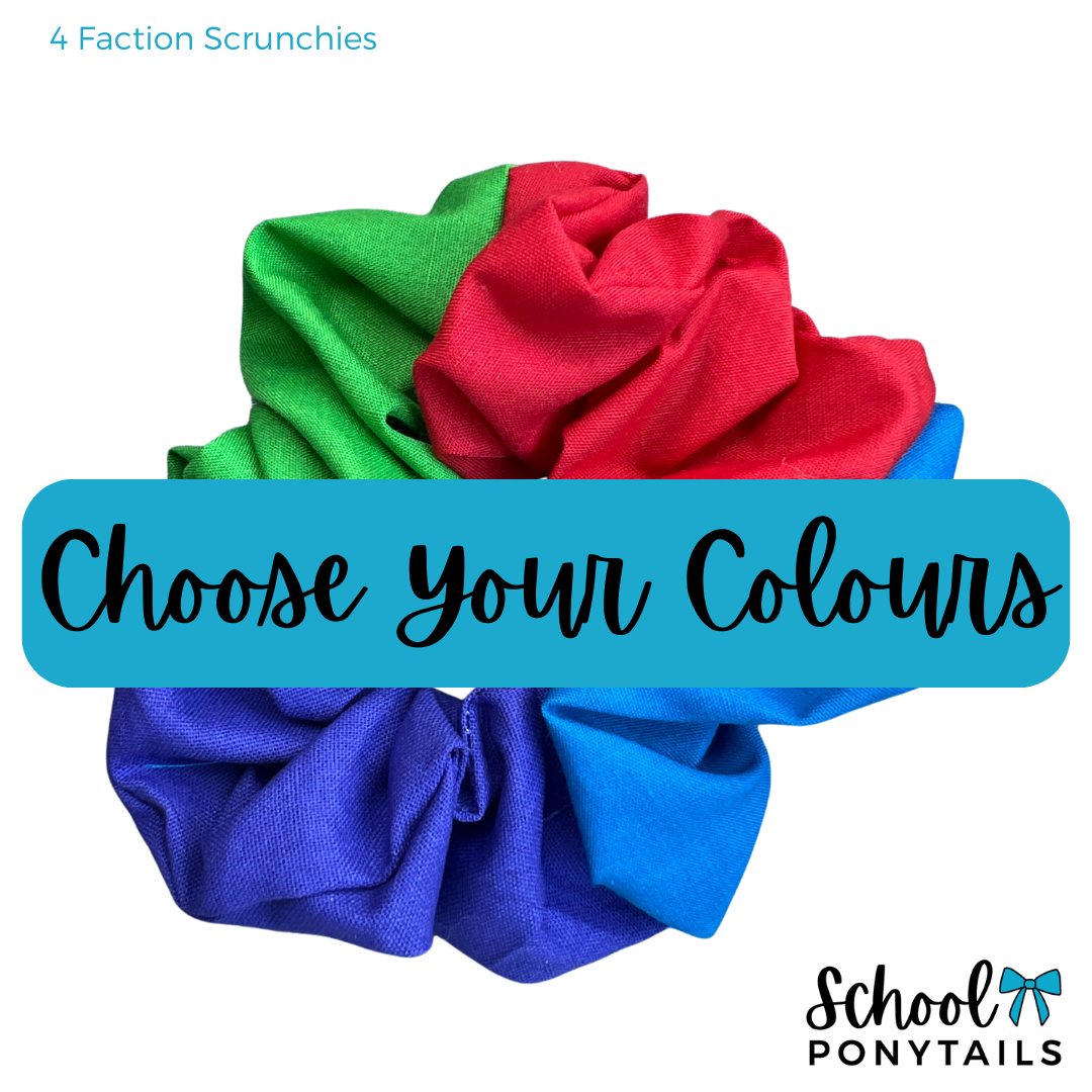 Custom Scrunchies - 4 Colours - Min. 10pc Bundle {Pre-Order} - Ponytails and Fairytales