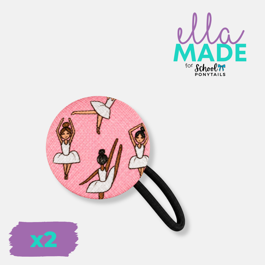 Limited Edition: Ballerina Covered Buttons - Ponytails and Fairytales