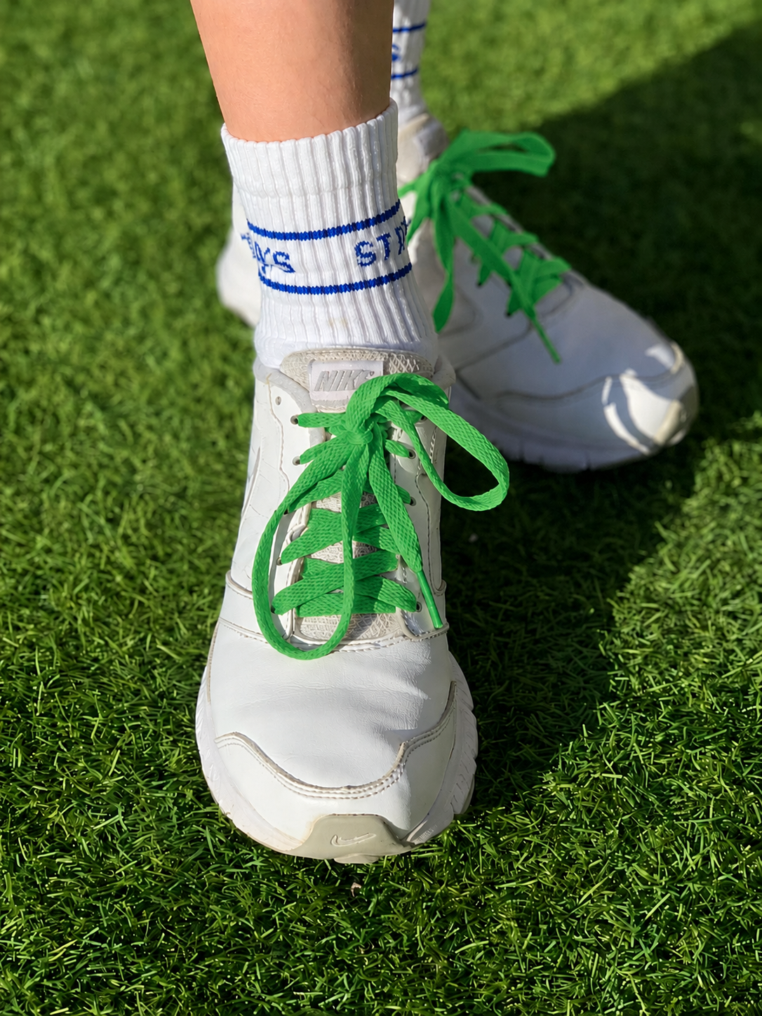 Green Shoelaces - Ponytails and Fairytales