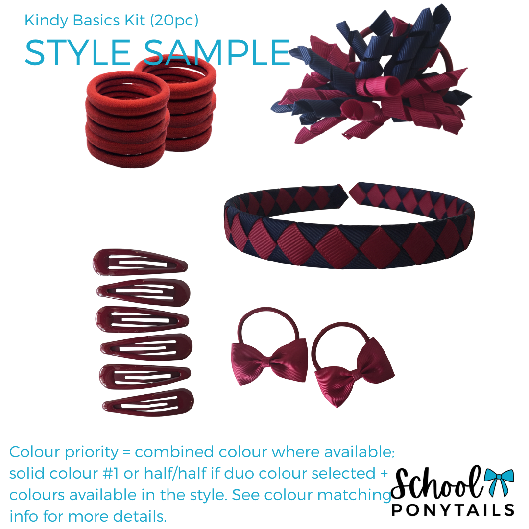 Cornflower Blue Hair Accessories - Ponytails and Fairytales