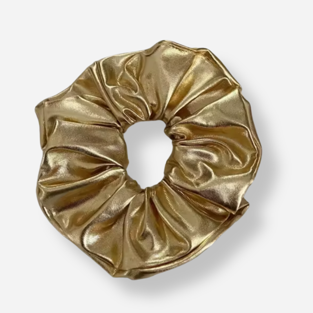 Metallic Gold Scrunchie