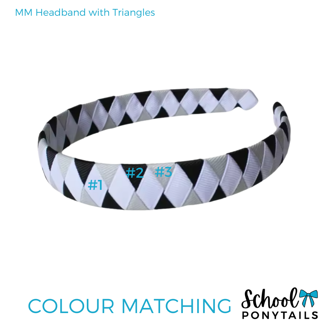 MM Headband with Triangles {Pre-order} - Ponytails and Fairytales