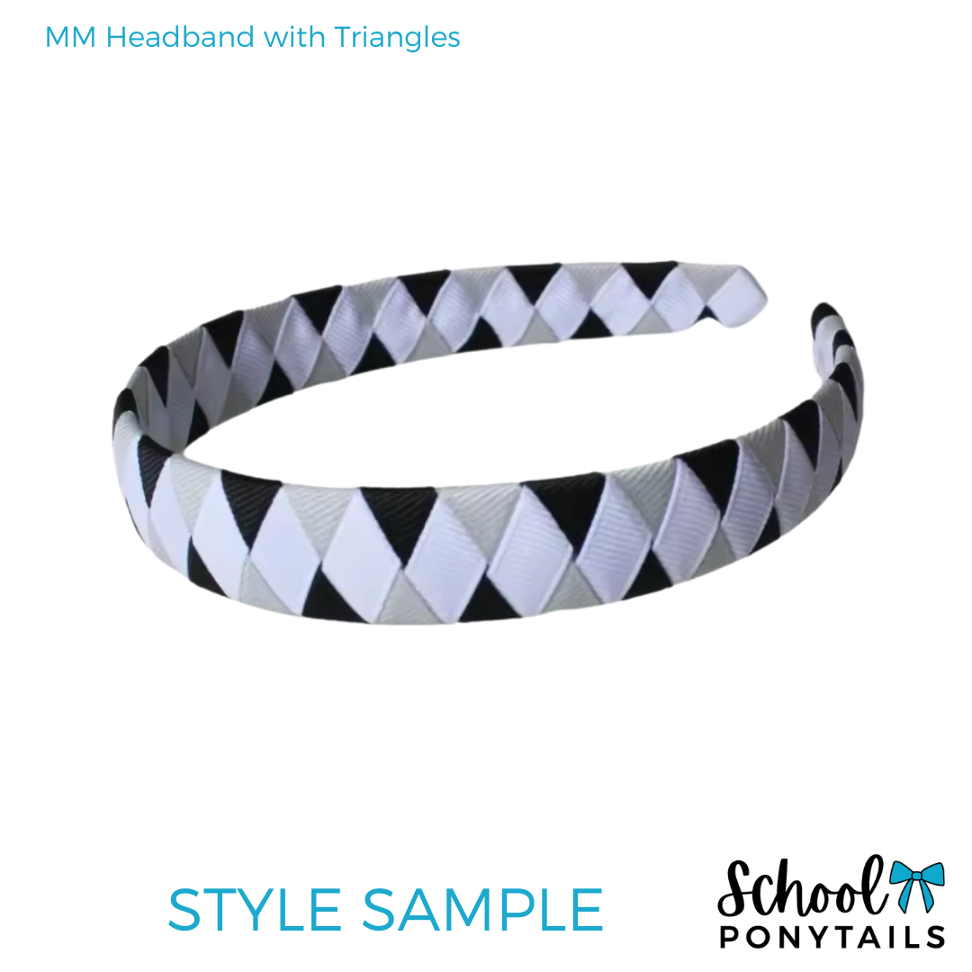 MM Headband with Triangles {Pre-order} - Ponytails and Fairytales