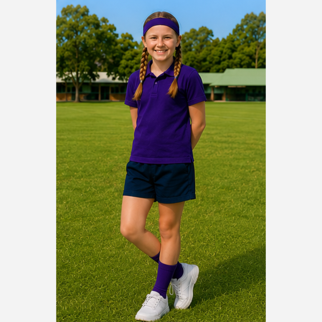 Purple Stretch Headband - Ponytails and Fairytales