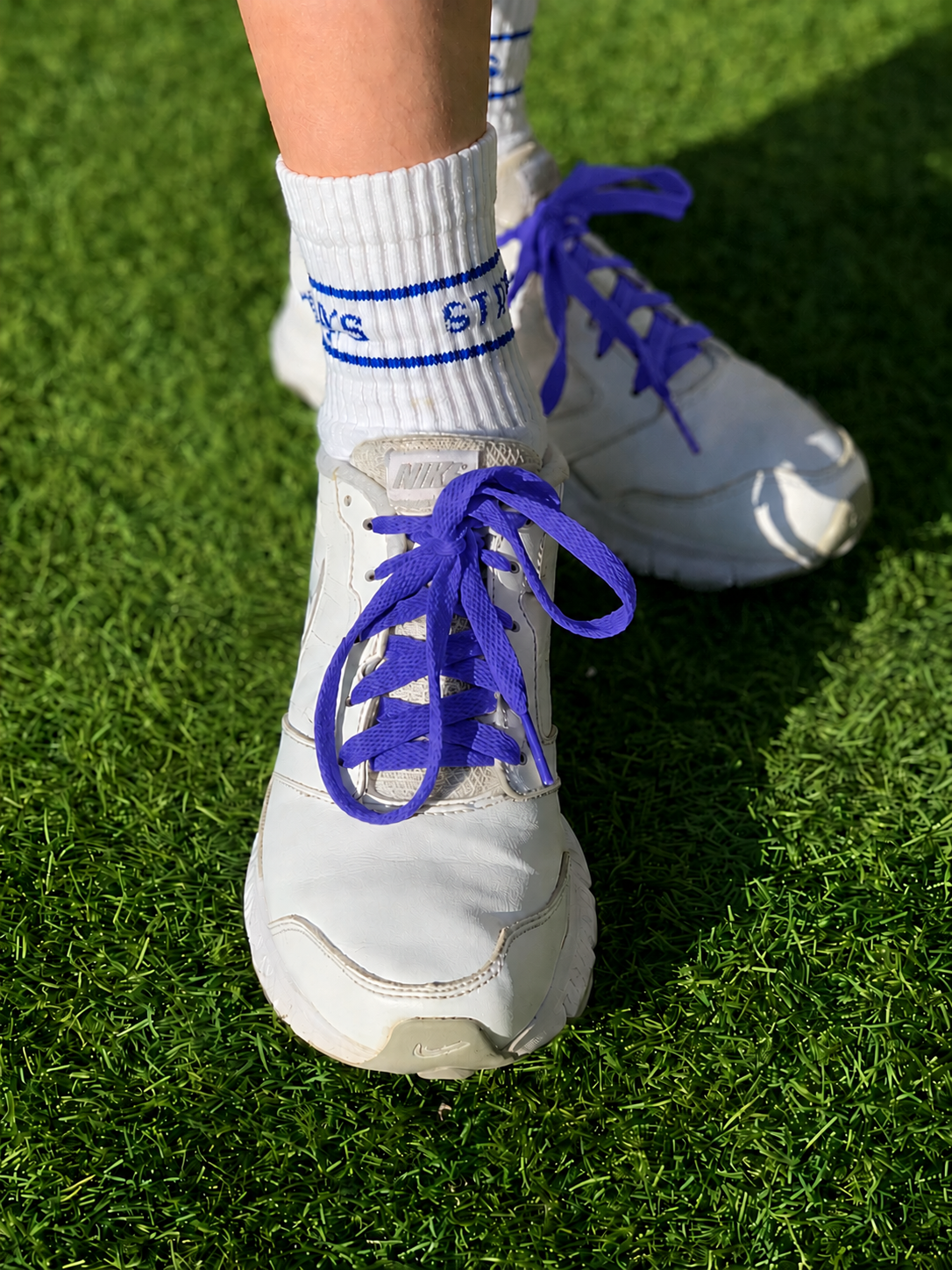 Blue Shoelaces - Ponytails and Fairytales