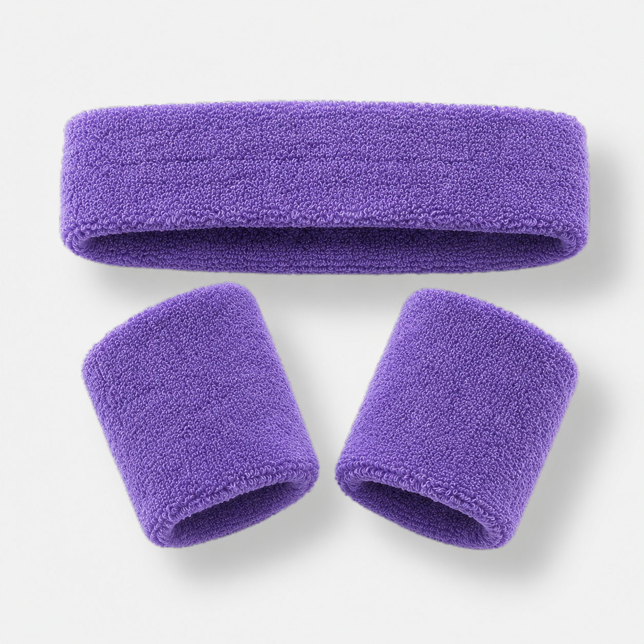 Purple Sweat Band Set (3pc) - Ponytails and Fairytales