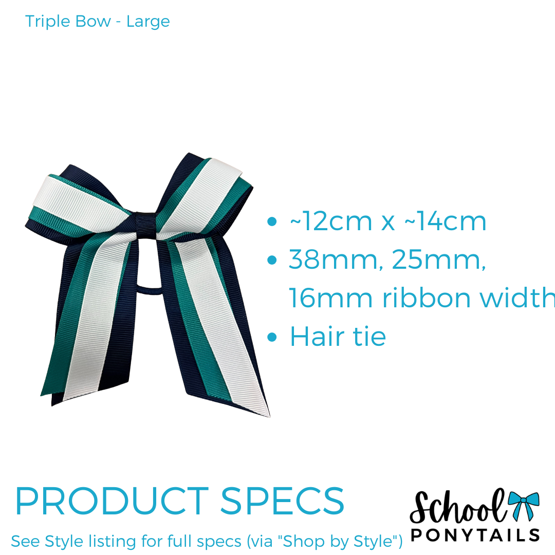 Triple Layer Cheer Bow - Large {Pre-order}
