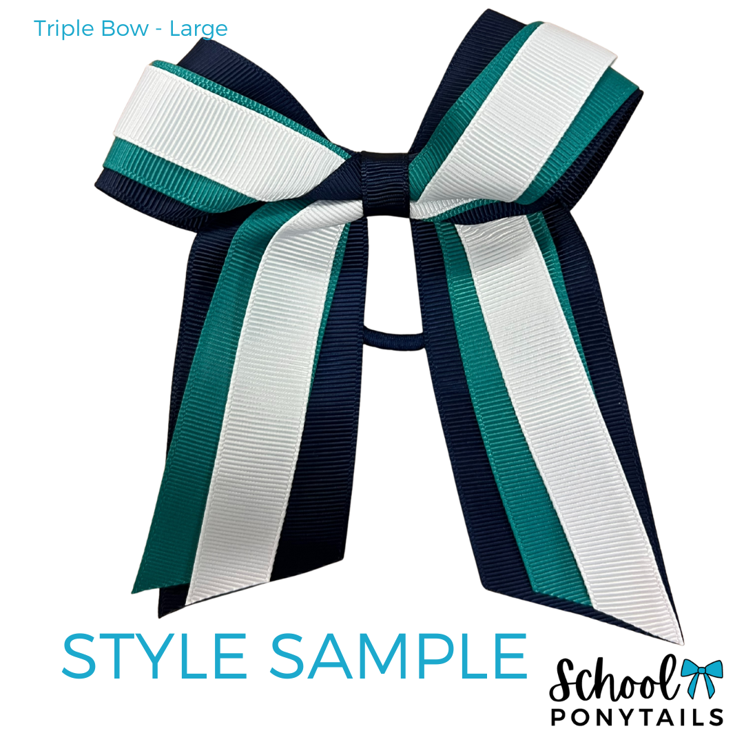 Triple Layer Cheer Bow - Large {Pre-order} - Ponytails and Fairytales