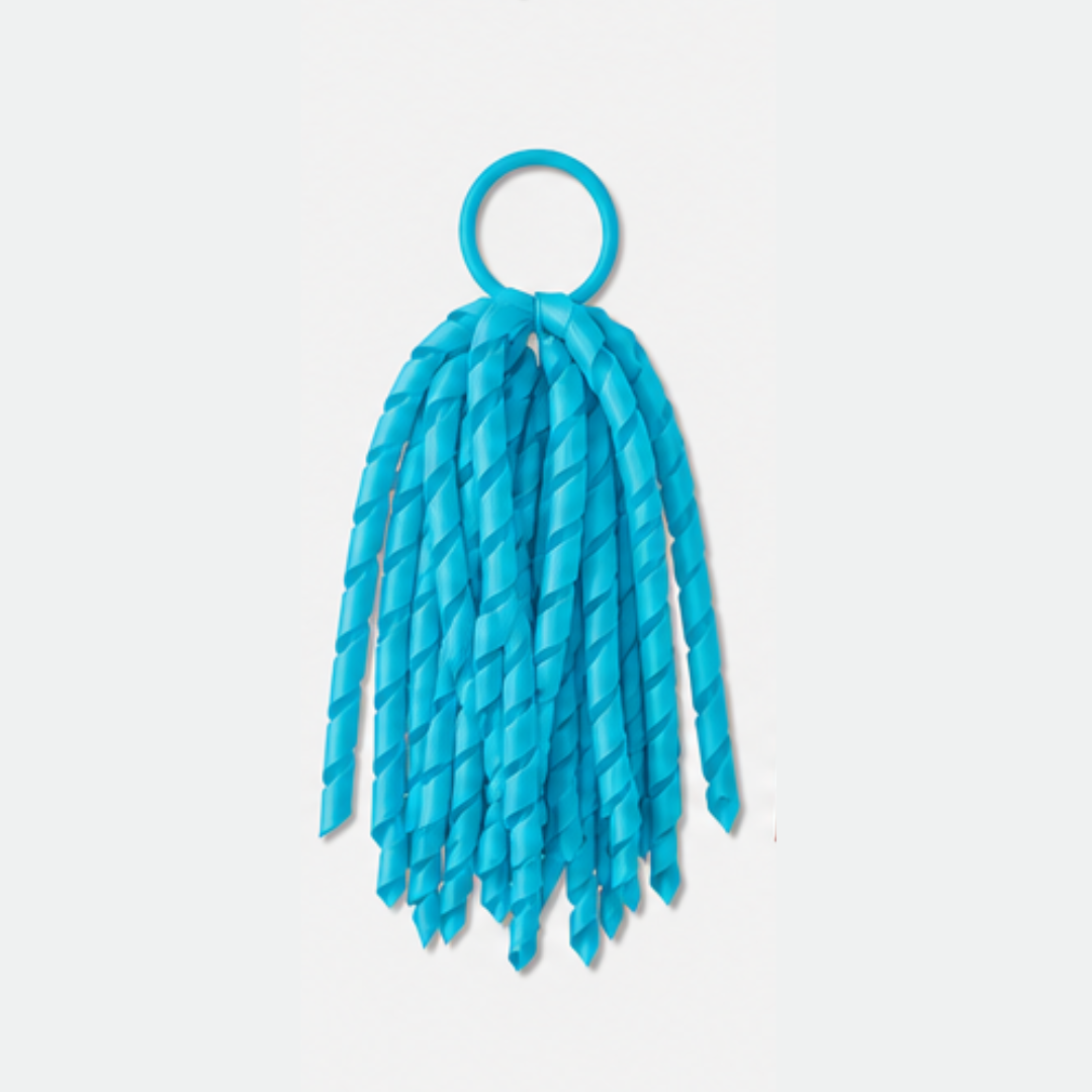 Curly Long Korker Ribbon Hair Tie - Single Colour - Ponytails and Fairytales
