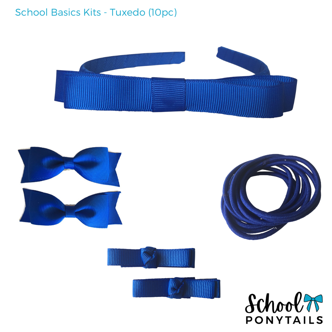 Teal & Navy Hair Accessories