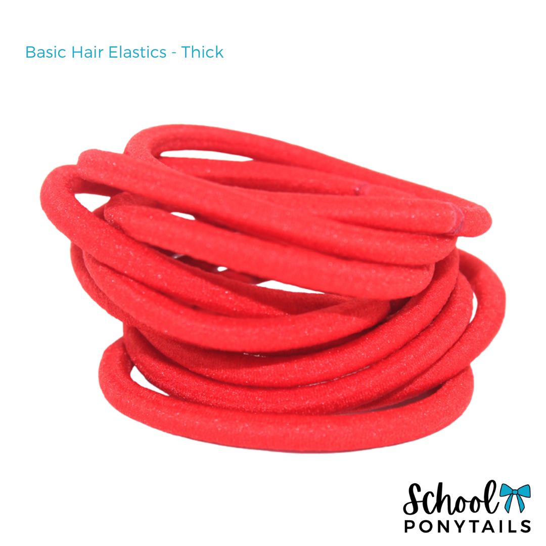 Basic Hair Elastics - Thick - Ponytails and Fairytales