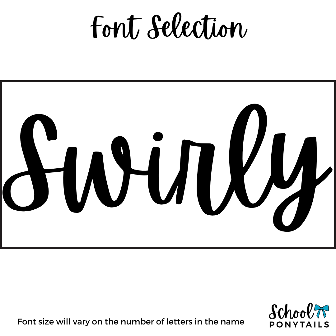 Personalised Big Bow - Ponytails and Fairytales