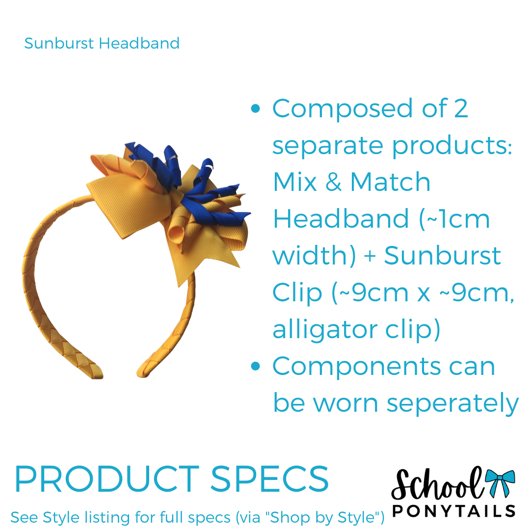 Teal & Navy Hair Accessories