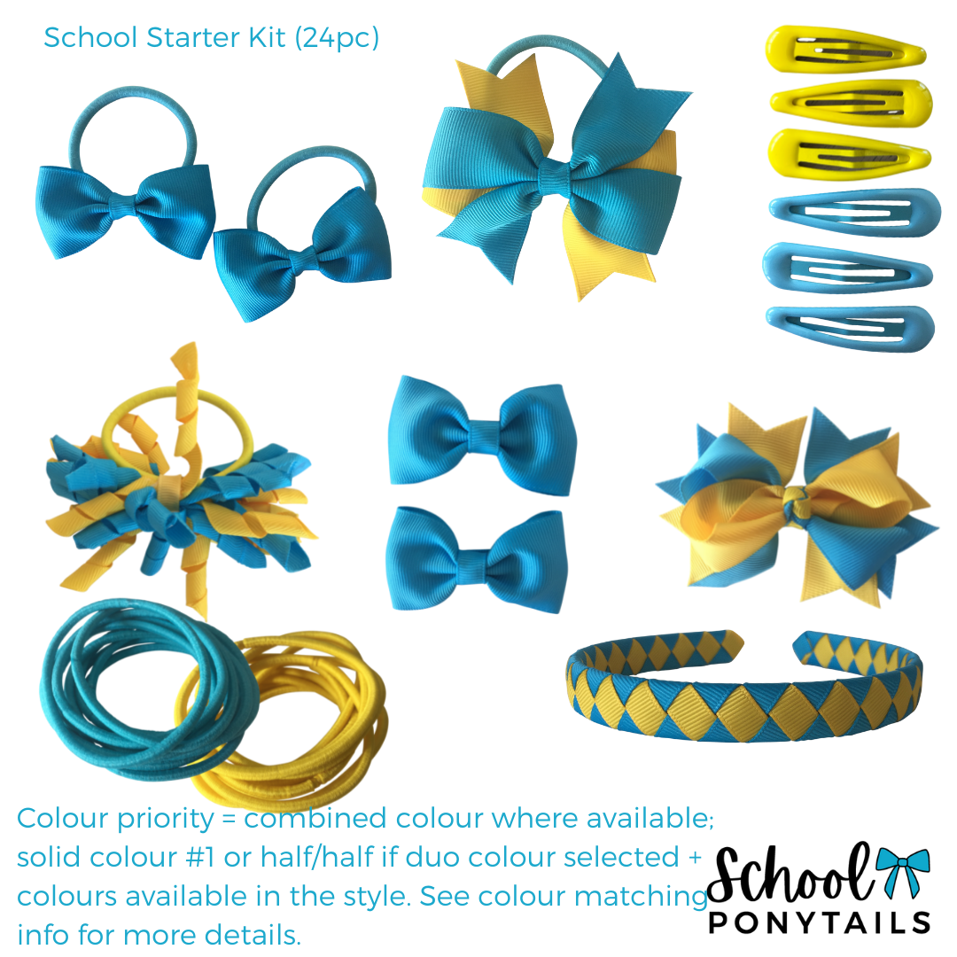 Coral Hair Accessories - Ponytails and Fairytales