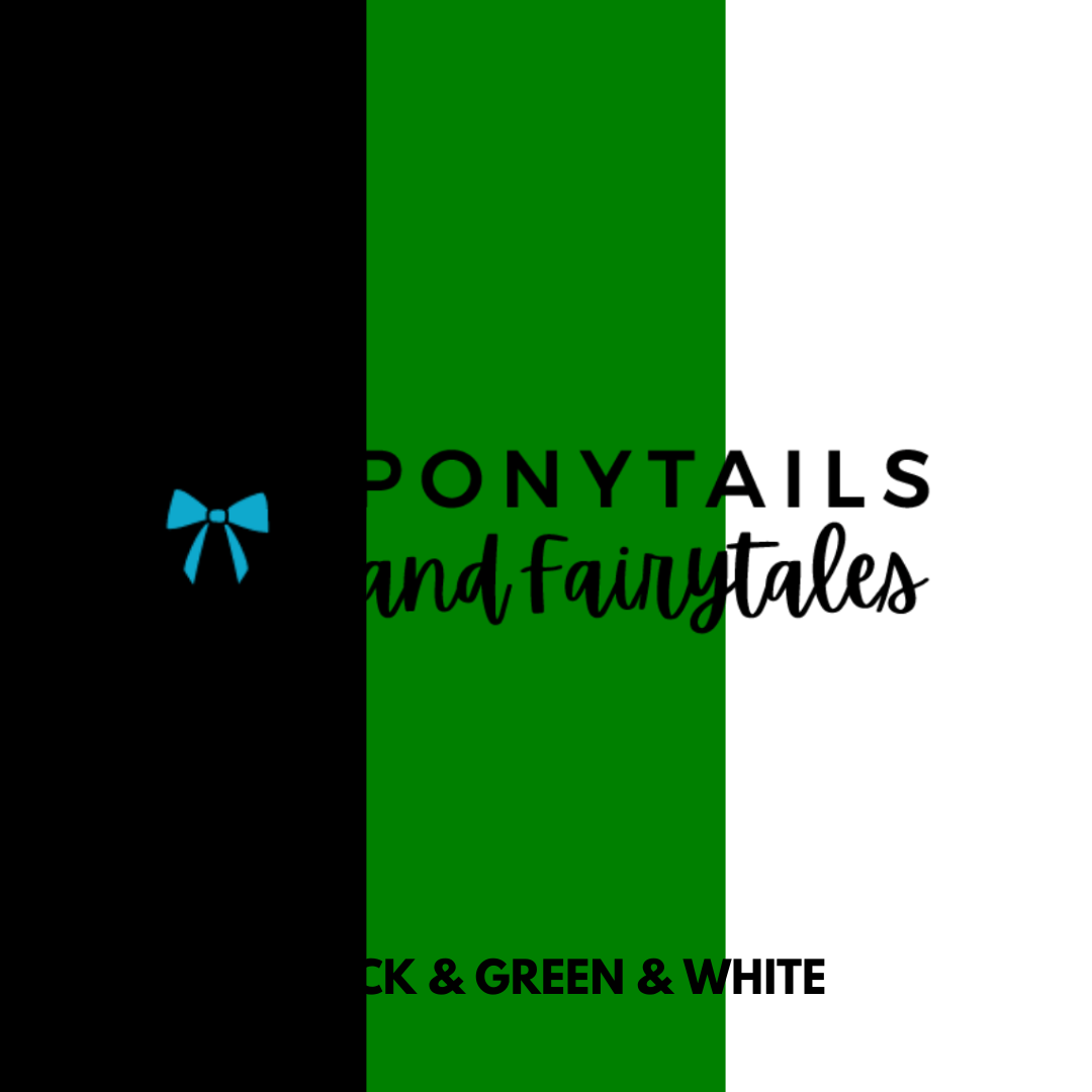 Big School Kit (19pc) School kits School Ponytails - Multibuys Green & Black & White