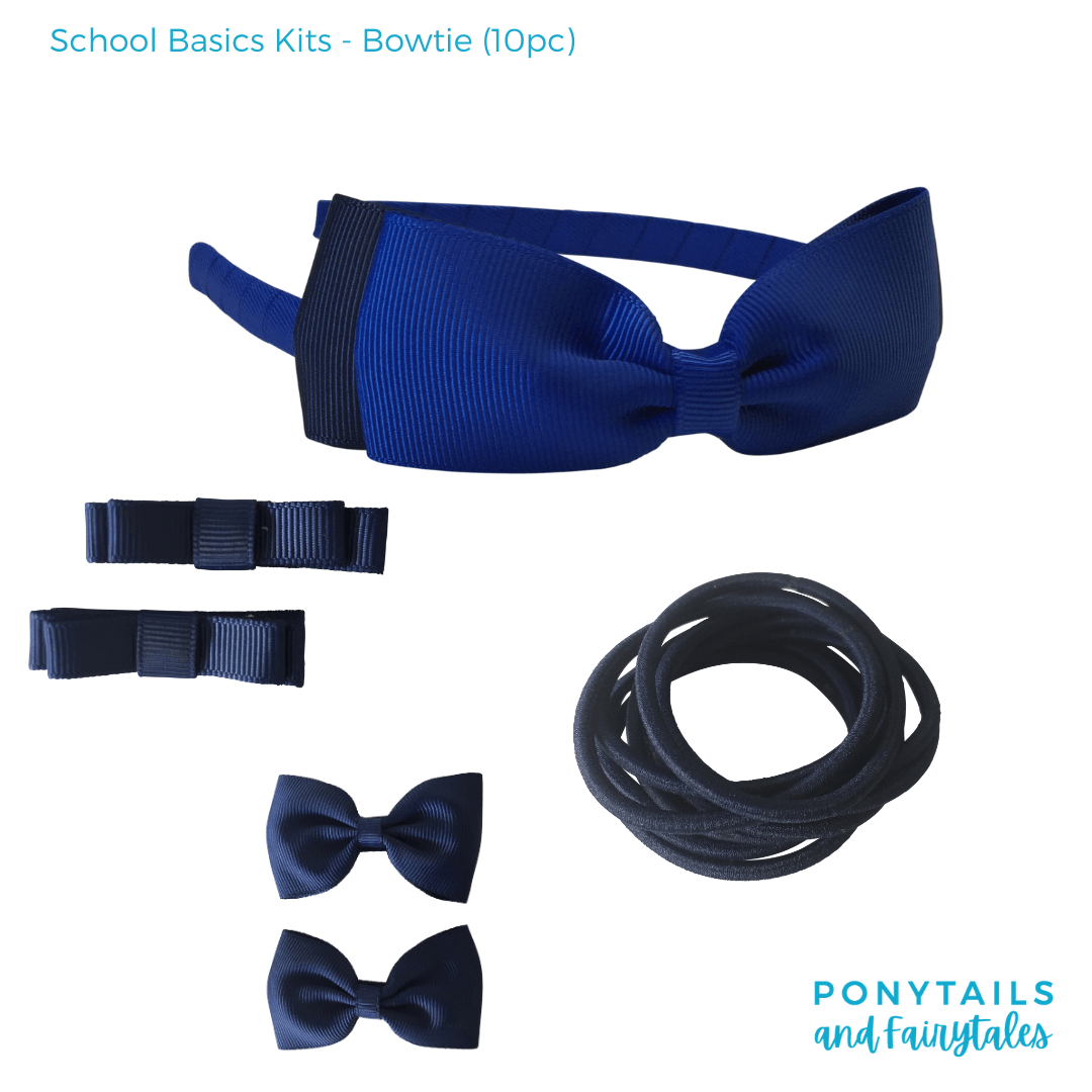 Custom Colours: Choose Your Own (3) - Assorted Hair Accessories - School Uniform Hair Accessories - Ponytails and Fairytales