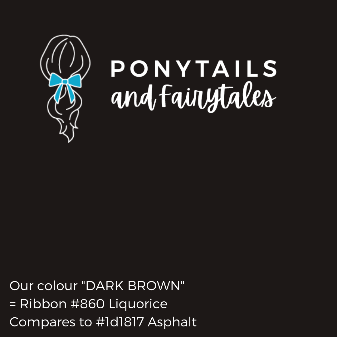 Dark Brown Hair Accessories Assorted Hair Accessories School Ponytails - Colours