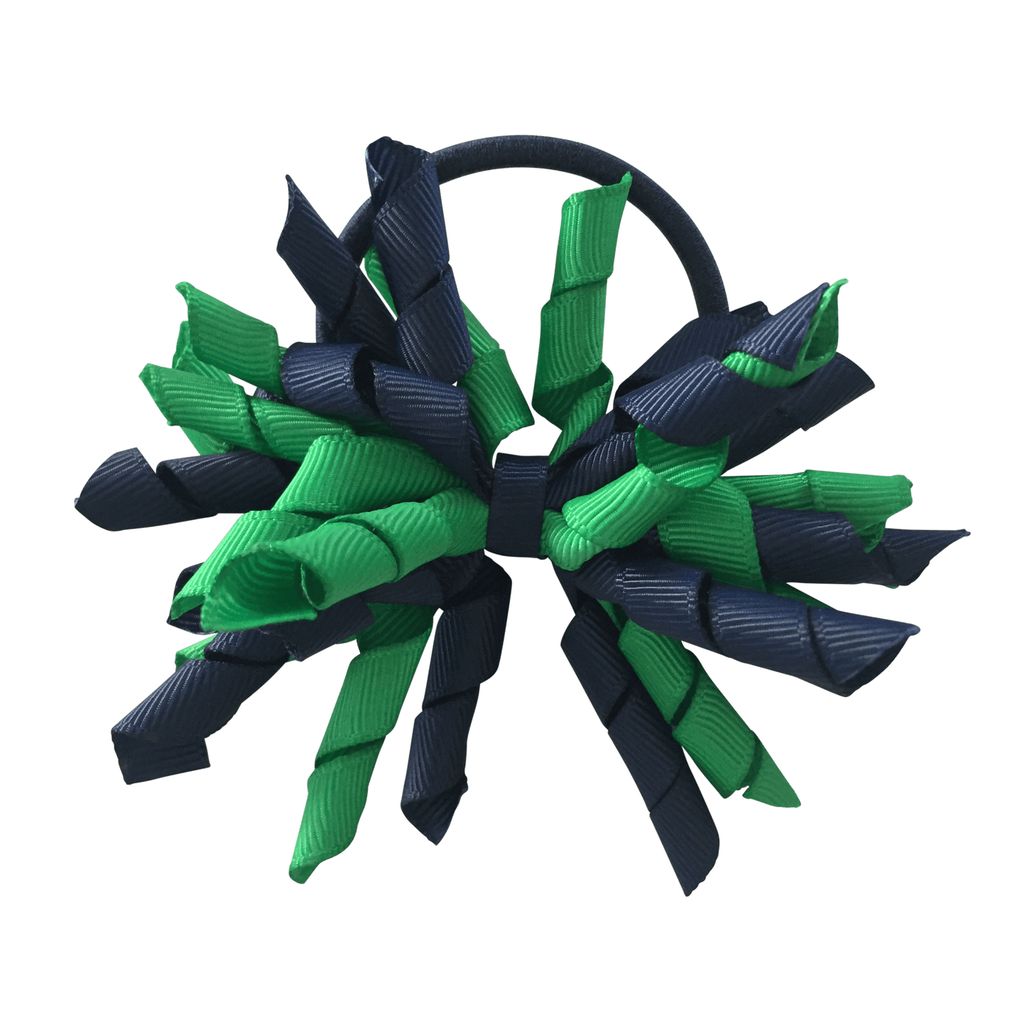 Green & Navy Hair Accessories - Ponytails and Fairytales