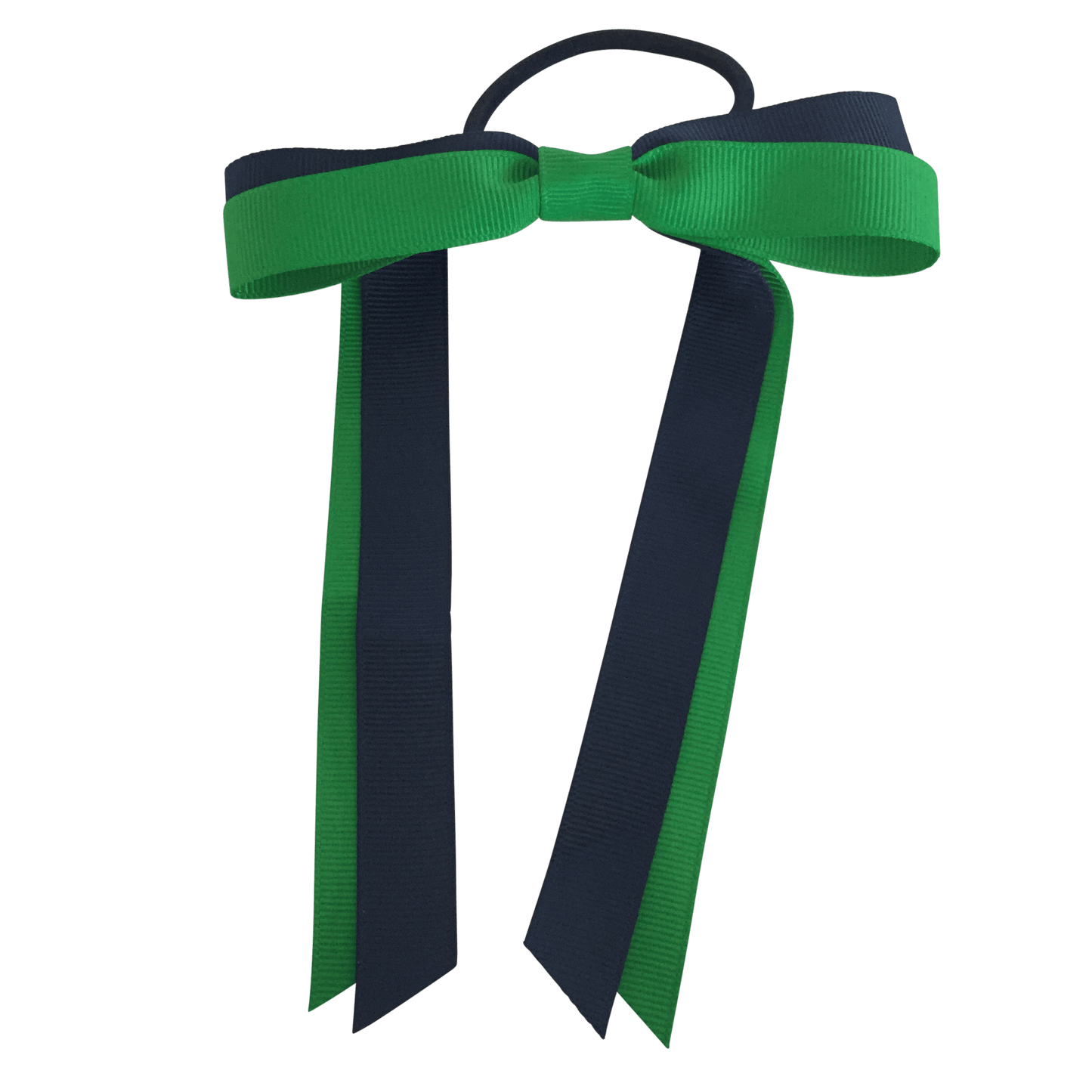 Green & Navy Hair Accessories - Ponytails and Fairytales