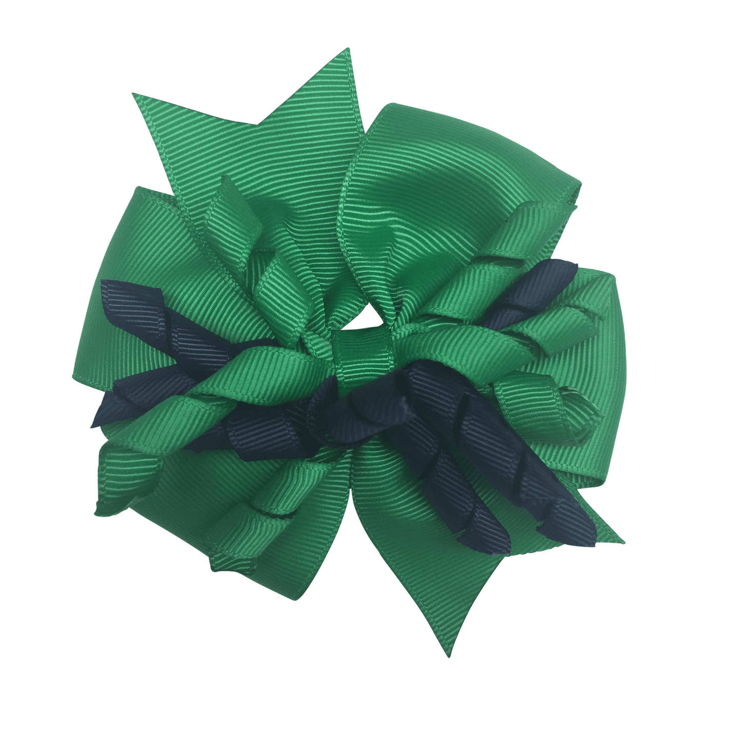 Green & Navy Hair Accessories - Ponytails and Fairytales