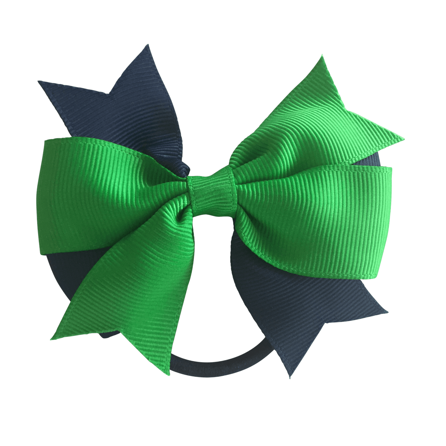Green & Navy Hair Accessories - Ponytails and Fairytales