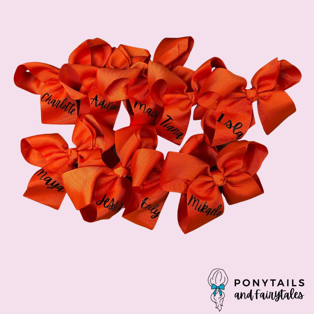 Personalised Big Bow - Ponytails and Fairytales