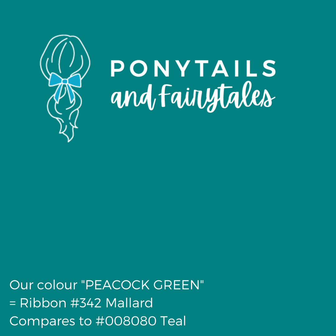 Layered Bows - Solid Colours Hair clips School Ponytails Peacock Green