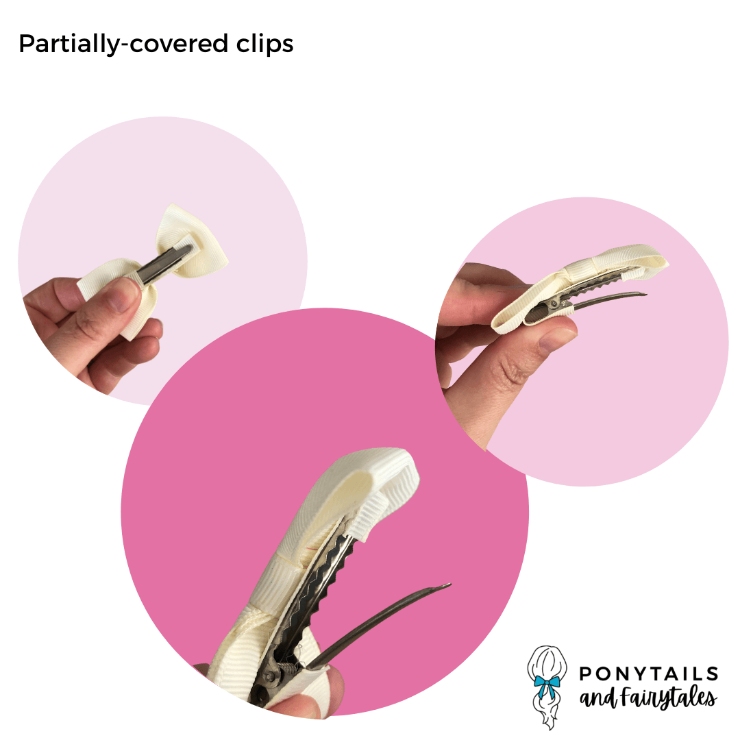 Layered Bows - Solid Colours Hair clips School Ponytails