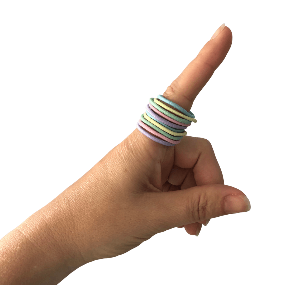Pastel Hair Elastics (10pc) - Ponytails and Fairytales