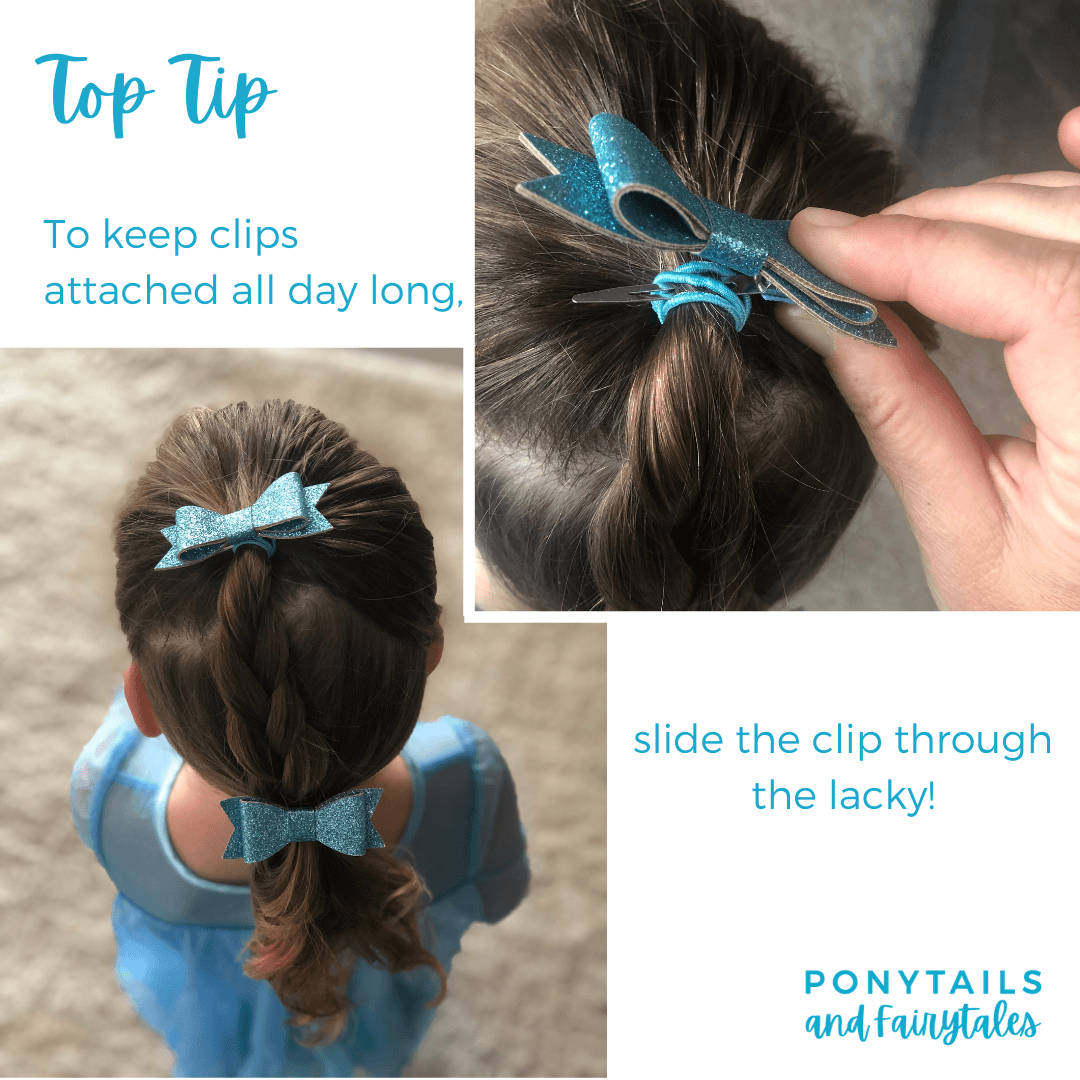 Ponytail Streamer Hair clips School Ponytails