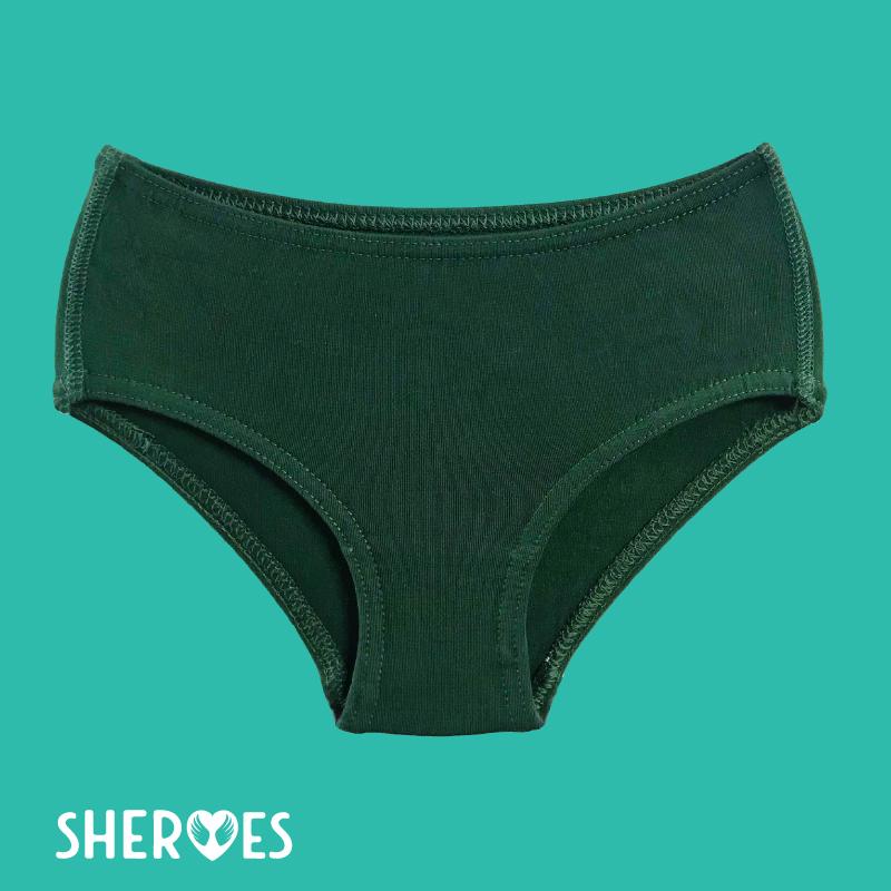 sHEROes School Underwear - Dark Green / Bottle Green School Underwear sHEROes 5 1 pair