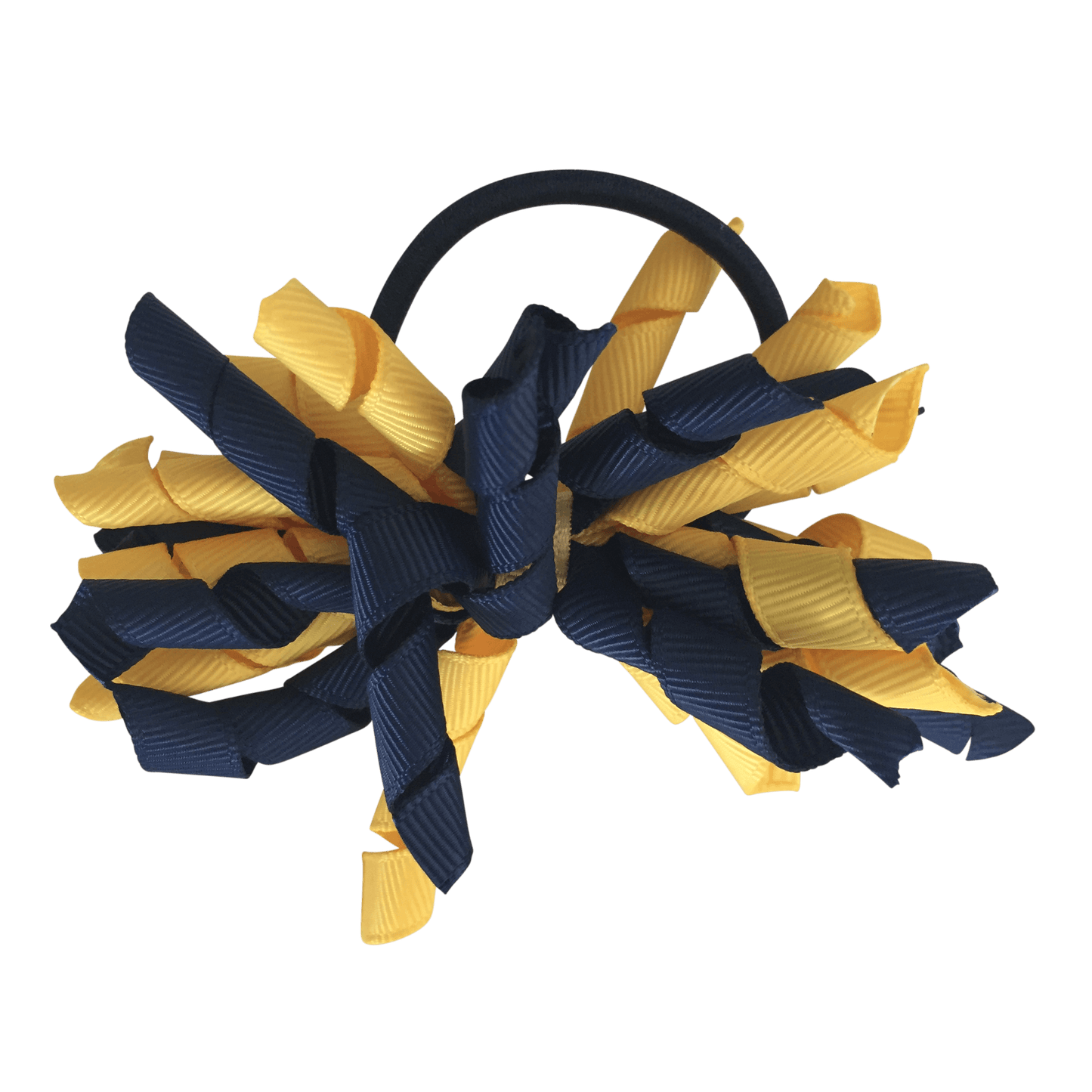 Yellow & Navy Hair Accessories - Ponytails and Fairytales