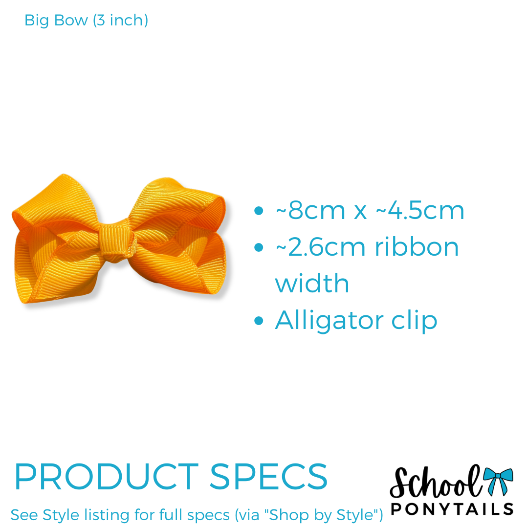 Big Bow - 3 inch - Mini {Pre-order} - Ponytails and Fairytales