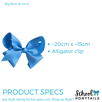 Big Bow - 8 inch - XL {Pre-order} - Ponytails and Fairytales