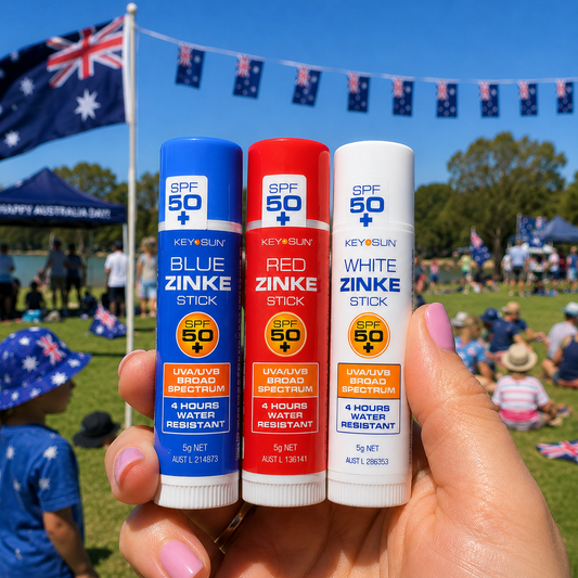 Blue + Red + White Zinc Stick Pack - Ponytails and Fairytales