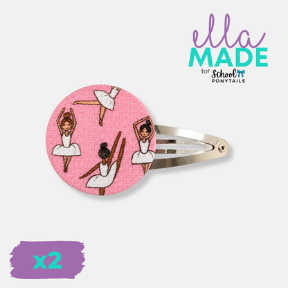 Limited Edition: Ballerina Covered Buttons - Ponytails and Fairytales