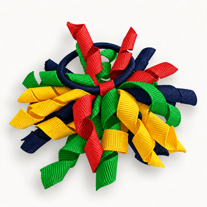 Black & Red & Yellow & Green Hair Accessories
