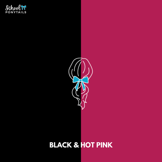Hot Pink & Black Hair Accessories