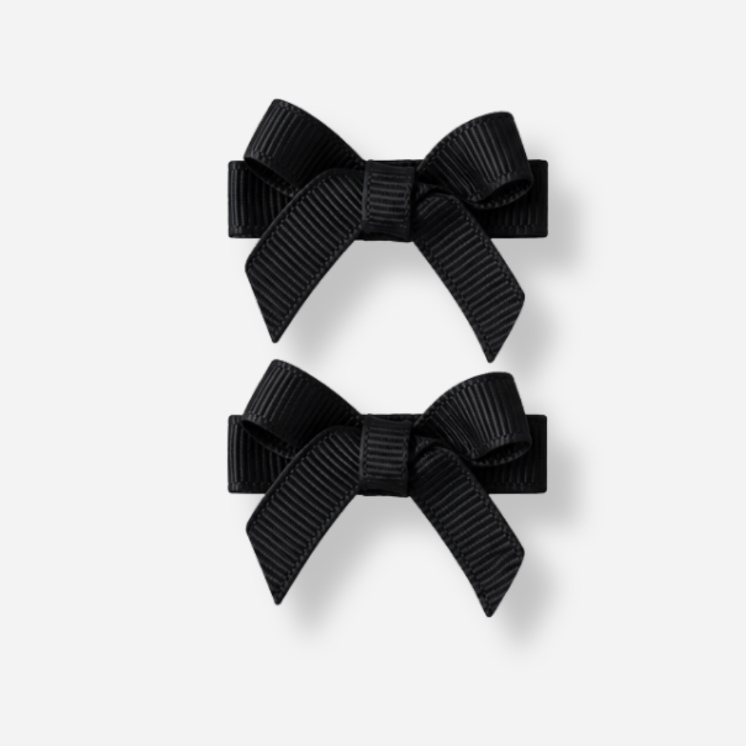 No Slip Bow Clips (2pc) - Ponytails and Fairytales