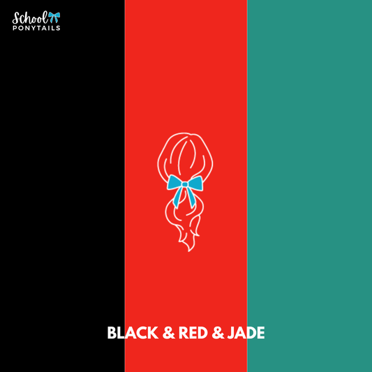 Black & Red & Jade Hair Accessories