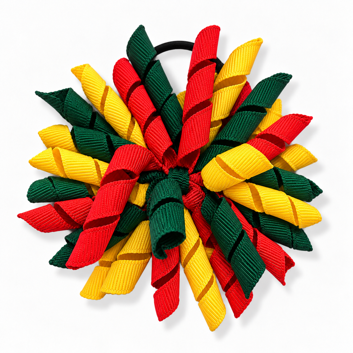 Red & Bottle Green & Yellow Hair Accessories