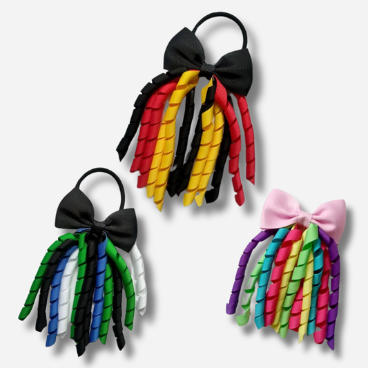 Bow with Curls {Pre-Order} - Ponytails and Fairytales