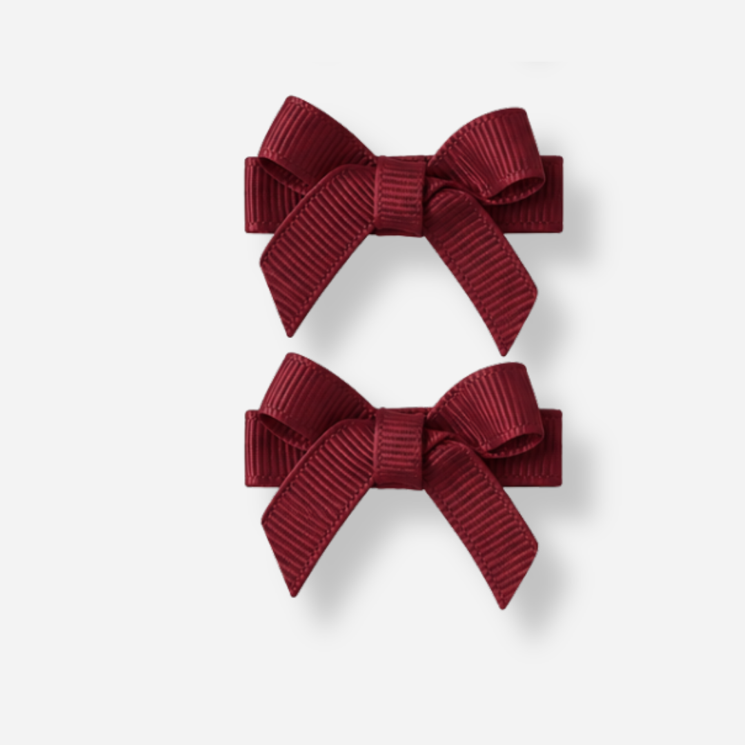 No Slip Bow Clips (2pc) - Ponytails and Fairytales
