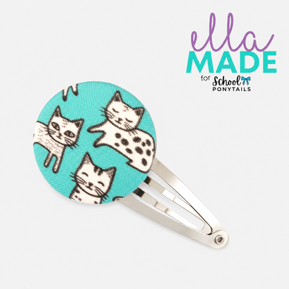 Limited Edition: Cats Covered Buttons - Ponytails and Fairytales