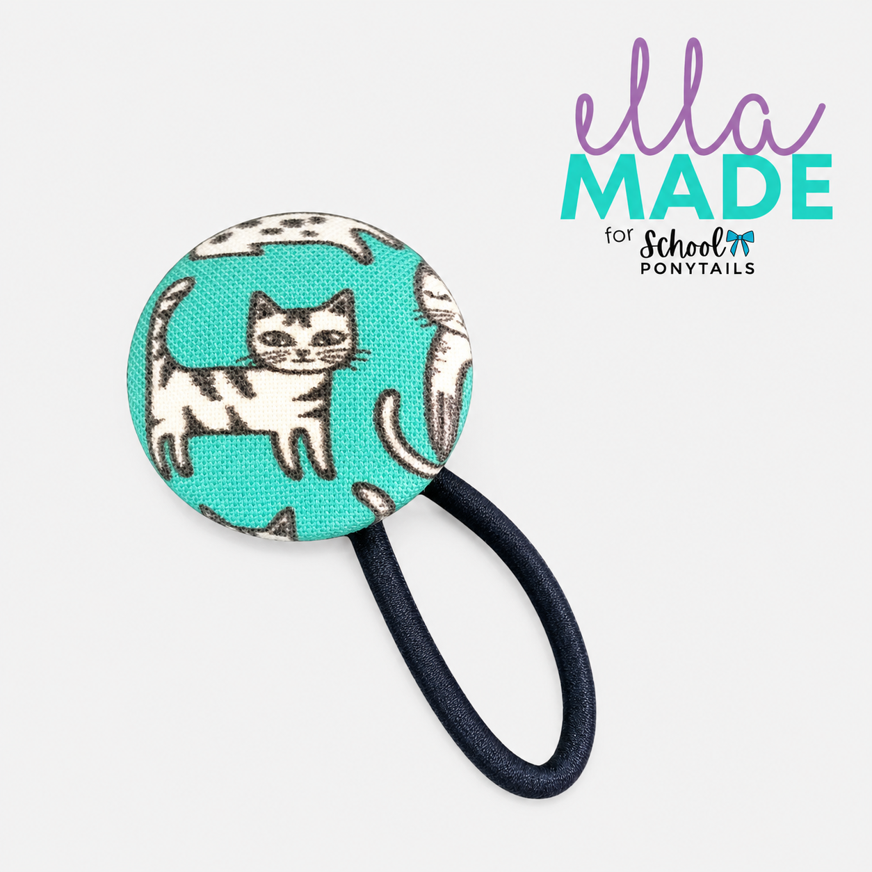 Limited Edition: Cats Covered Buttons - Ponytails and Fairytales