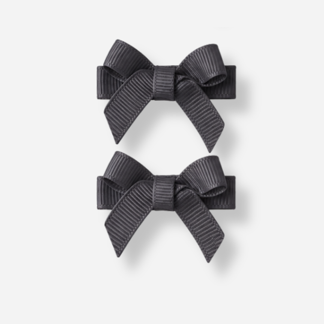 No Slip Bow Clips (2pc) - Ponytails and Fairytales