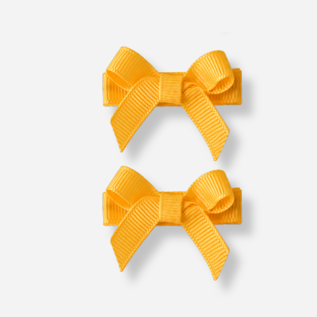 No Slip Bow Clips (2pc) - Ponytails and Fairytales