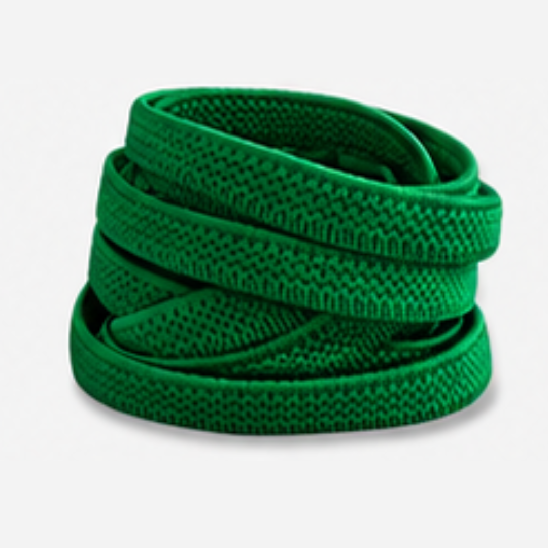 No Tie Elastic Shoelaces - Green - Ponytails and Fairytales
