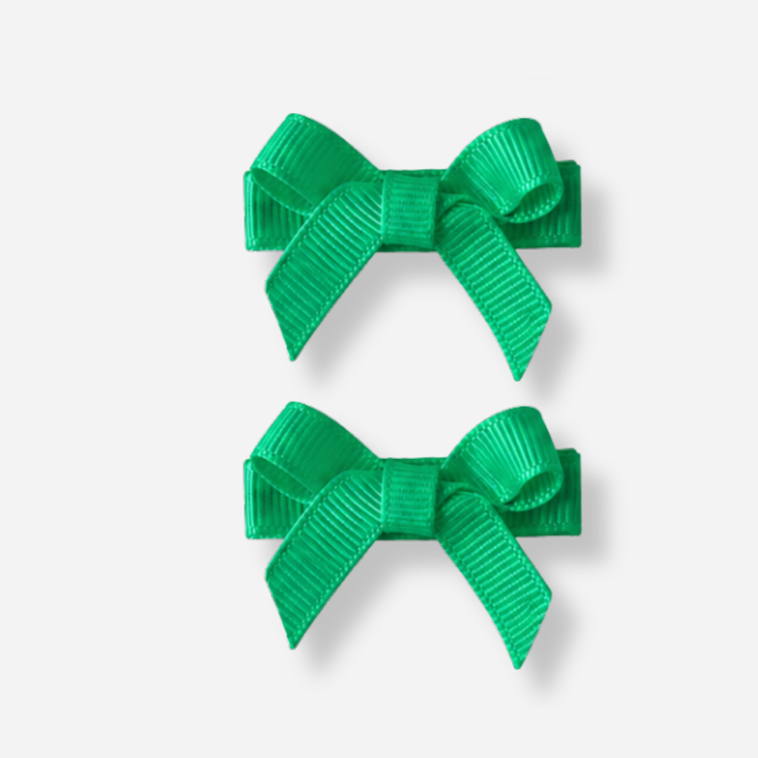 No Slip Bow Clips (2pc) - Ponytails and Fairytales