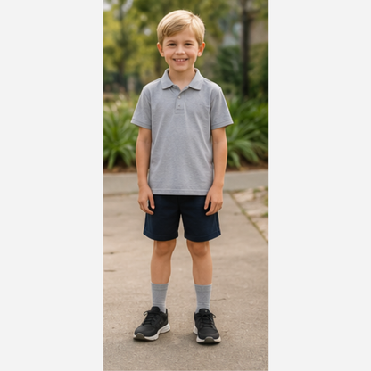 Grey School Socks